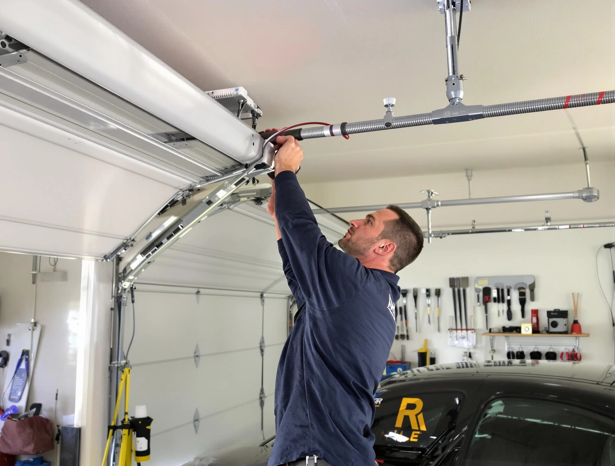 Arvada Garage Door Repair technician performing garage door cable repair in Arvada
