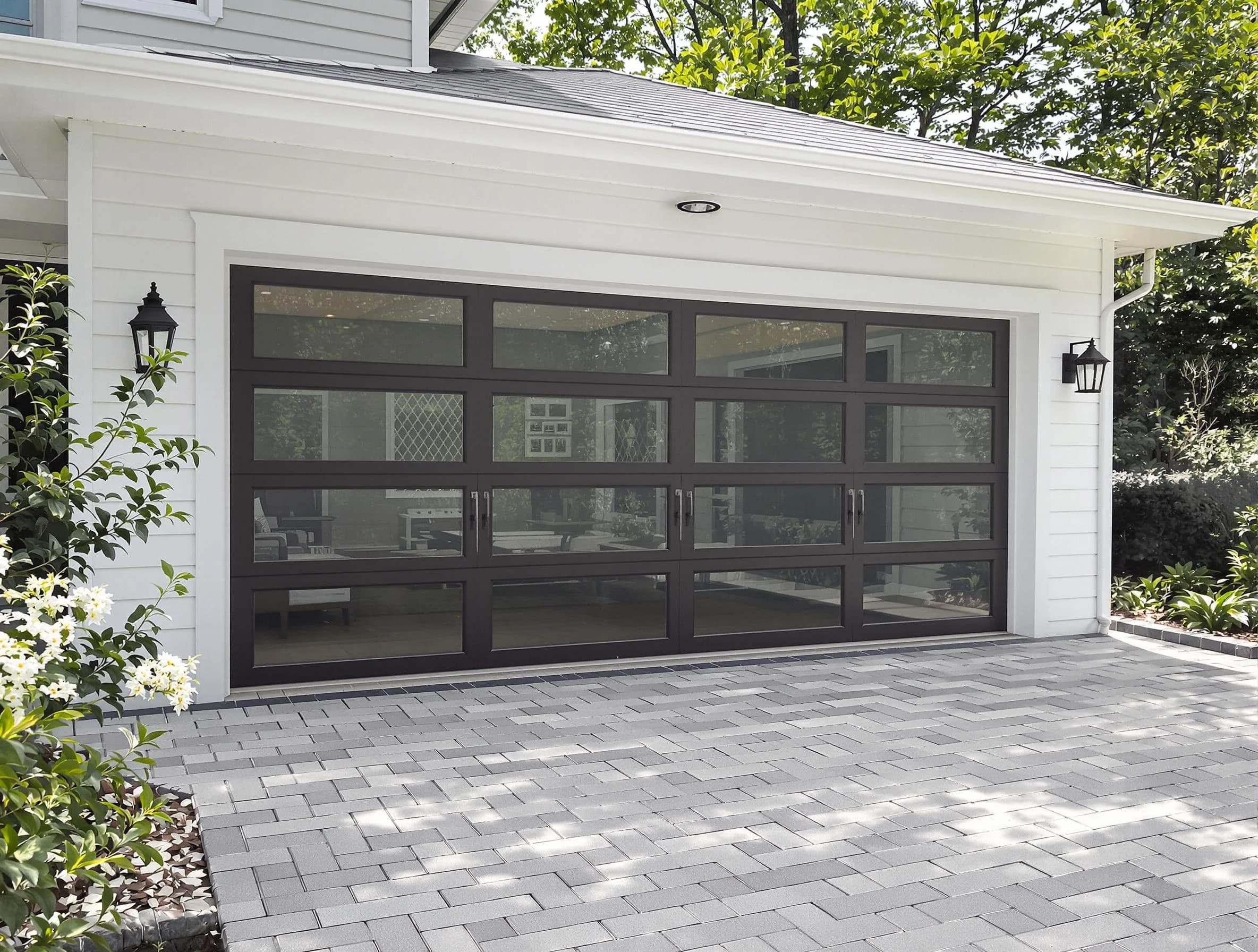 Arvada Garage Door Repair design specialist presenting custom garage door options to Arvada homeowner