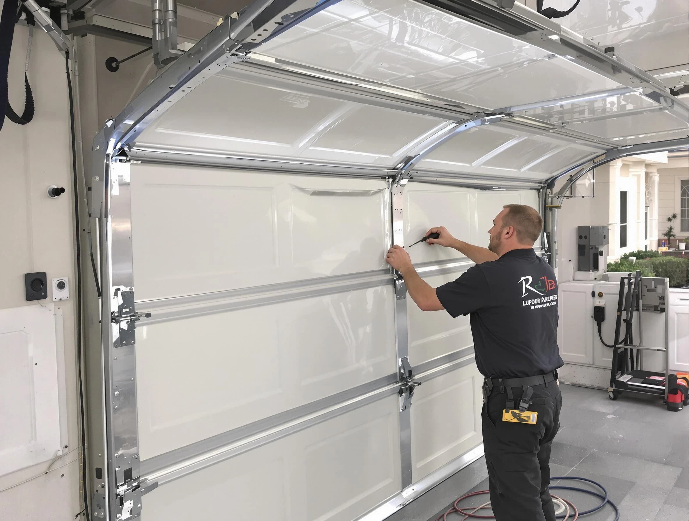 Arvada Garage Door Repair professional performing panel repair in Arvada