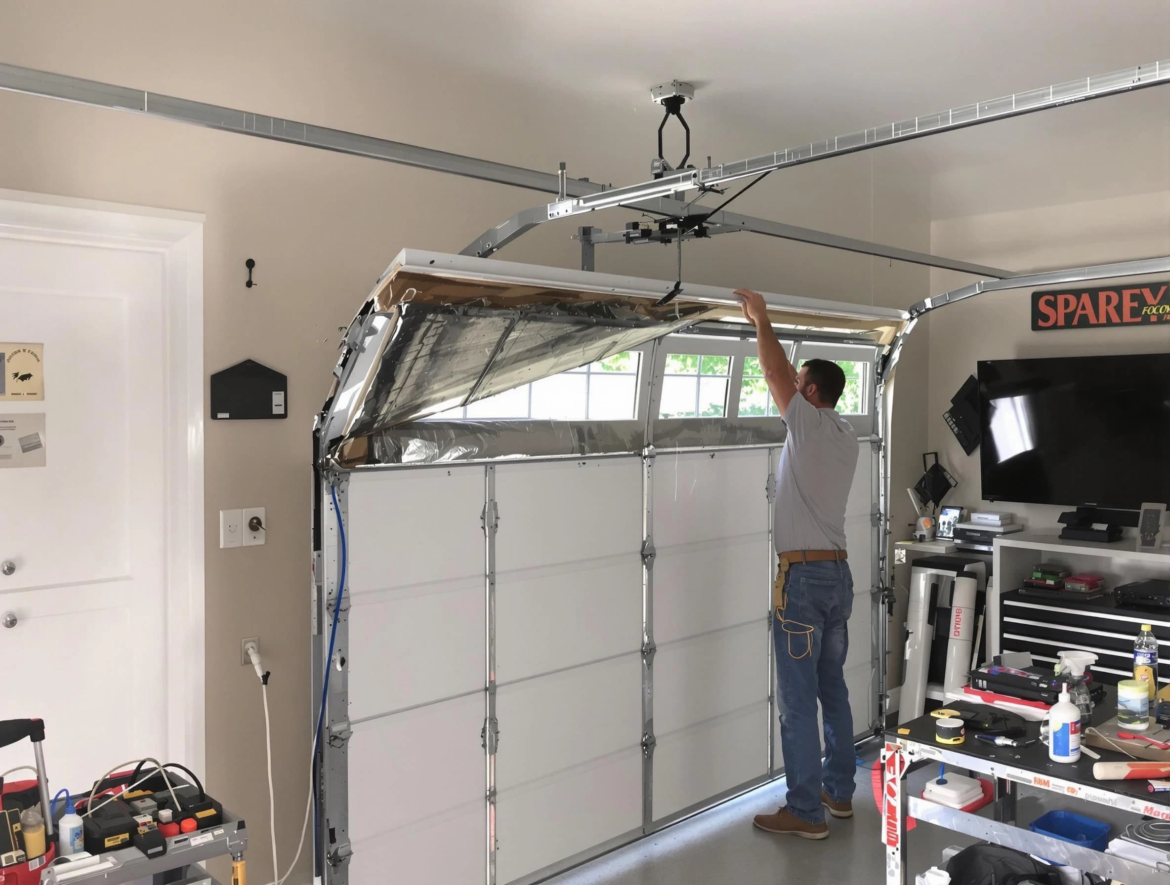 Garage door section replacement by Arvada Garage Door Repair in Arvada