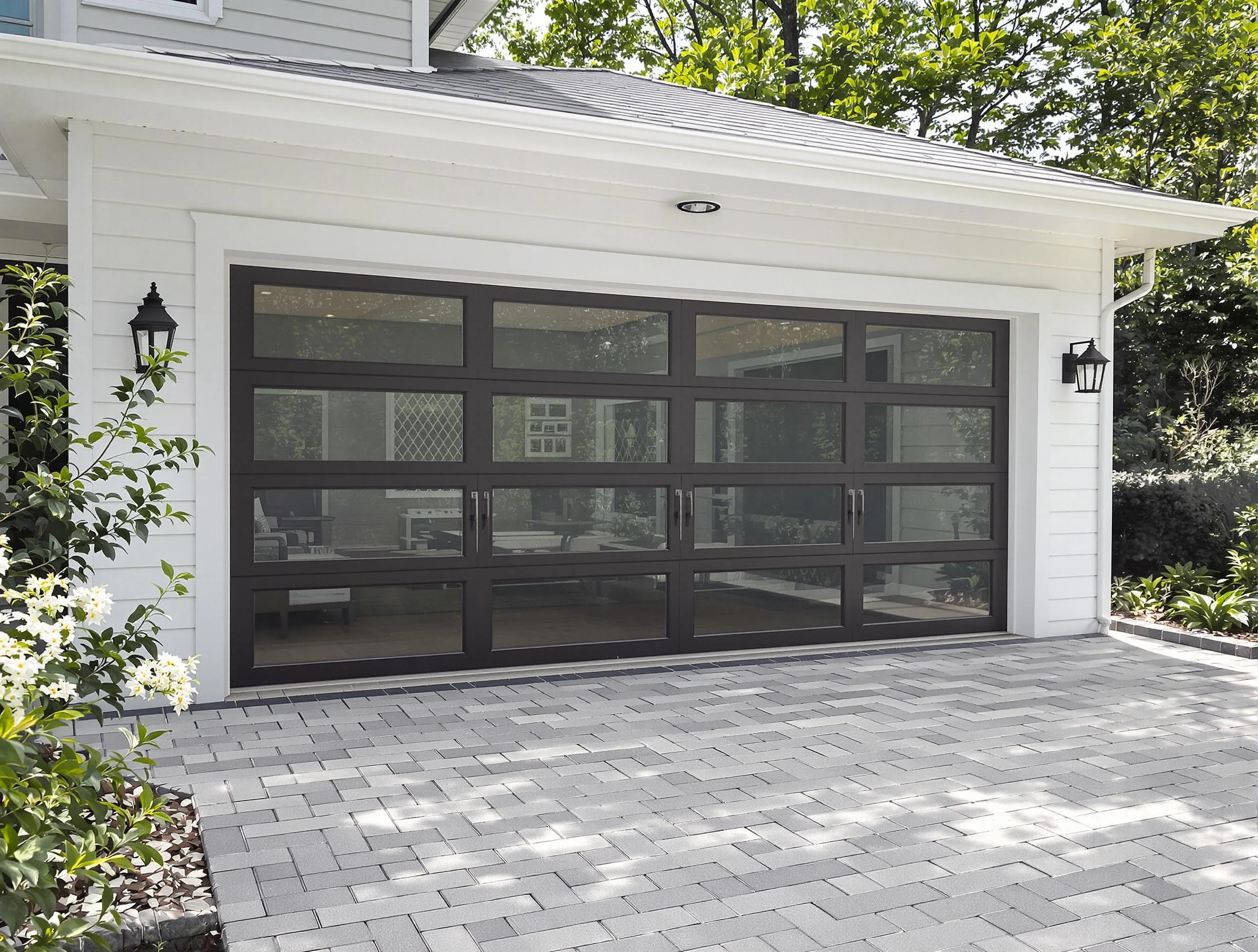 Arvada Garage Door Repair design specialist presenting custom garage door options to Arvada homeowner